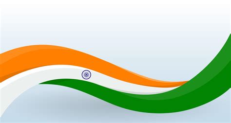 India National flag. Waving unusual shape. Design template for decoration of flyer and card ...