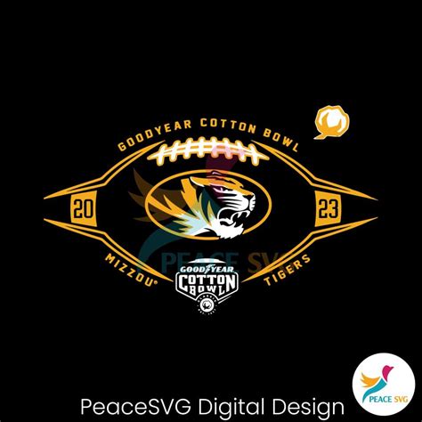 Cotton Bowl Mizzou Tigers Football SVG » PeaceSVG