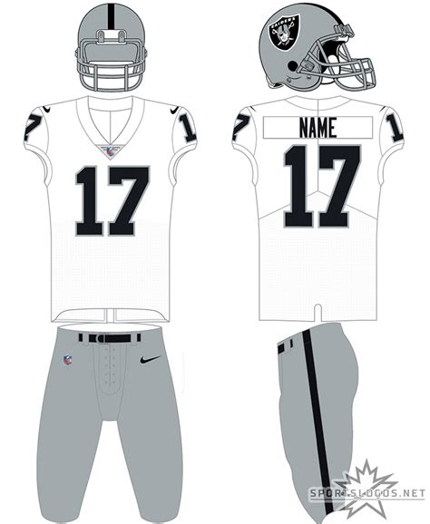 Las Vegas Raiders Uniform - Road Uniform - National Football League ...