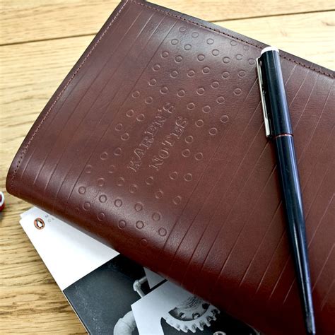 A Luxury Leather Diary And Journal Sleeve By Johny Todd