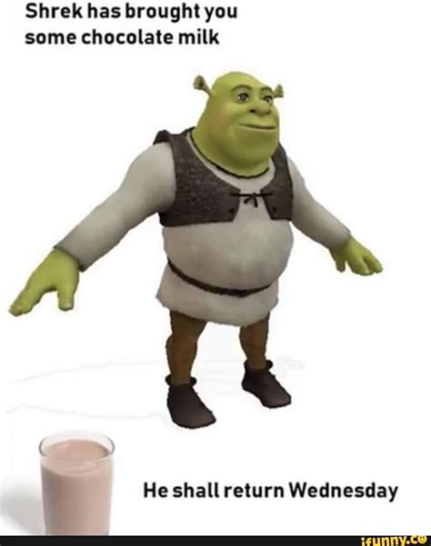 #shrek #memes #funny - Shrek has brought you some chocolate milk He ...