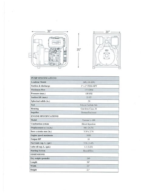 Fire Pump Specification | PDF