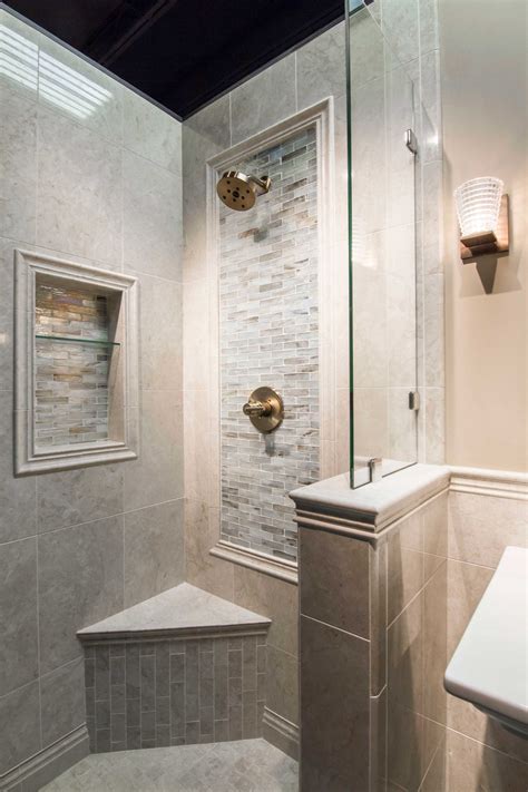 Bathroom shower backsplash focal point tile - Inglewood Glass Mosaic Tile https://www.tileshop ...