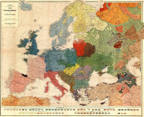 Ethnical map of Europe, 1918 : europe