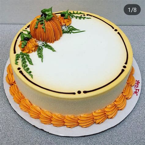 Pin by Samye Westad on Cakes | Thanksgiving cakes, Halloween cake decorating, Fall cakes