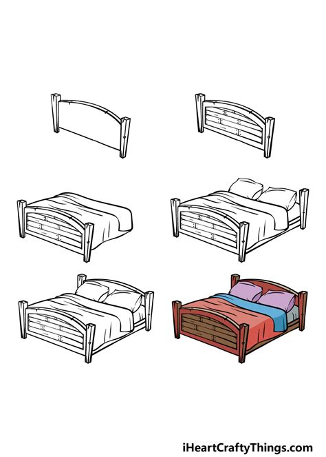 How to Draw a Bed With a Person in It Easy How to Draw a Bed - Aube Tarm2000