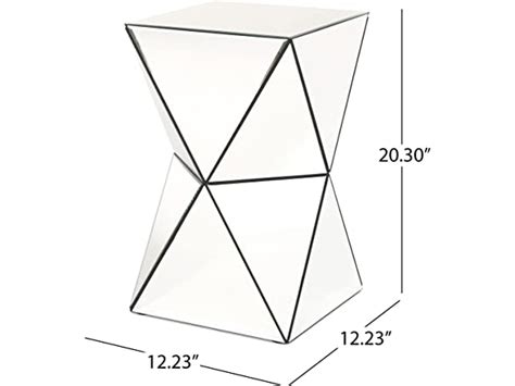 Christopher Knight Mirrored Side Table
