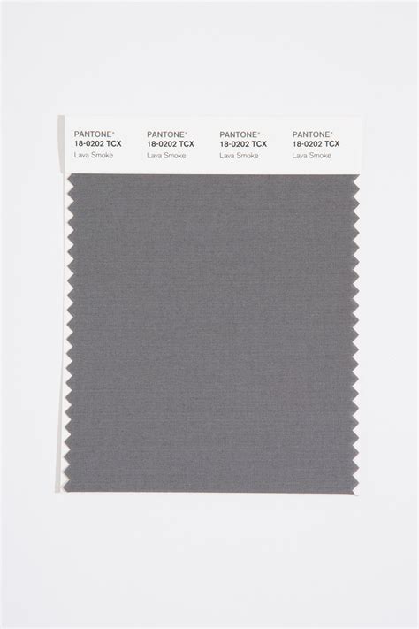 Pantone Smart 18-0202 TCX Color Swatch Card, Lava Smoke