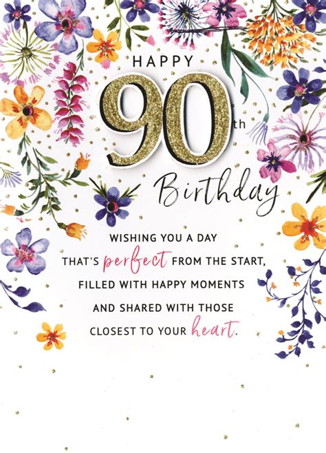 Happy 90th Birthday Greeting Card | Cards