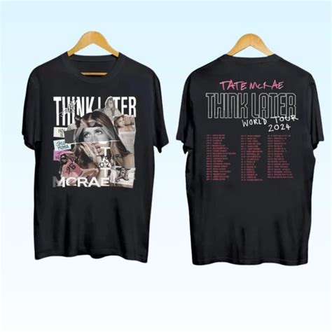 Graphic Tate McRae T-Shirt, Tate McRae The Think Later World Tour 2024 Tour Shirt,Tate McRae ...