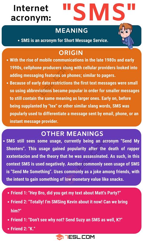 SMS Meaning: What Does SMS Mean? (with Useful Examples) • 7ESL