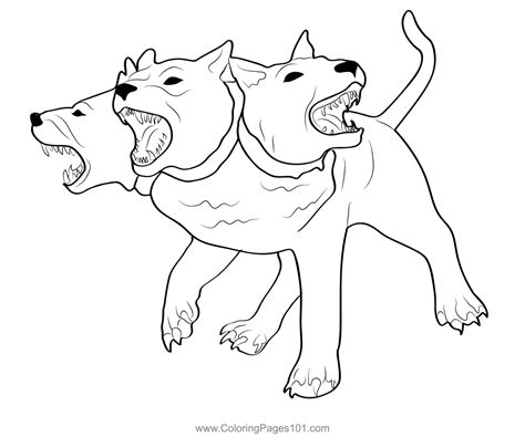 Free Cerberus Cartoon Coloring Page Cartoon Coloring Pages Coloring ...