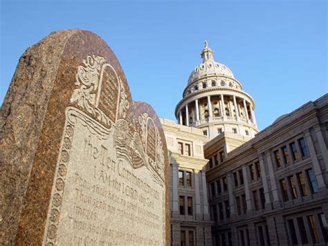 Picture: Ten Commandments at the Texas State Capitol