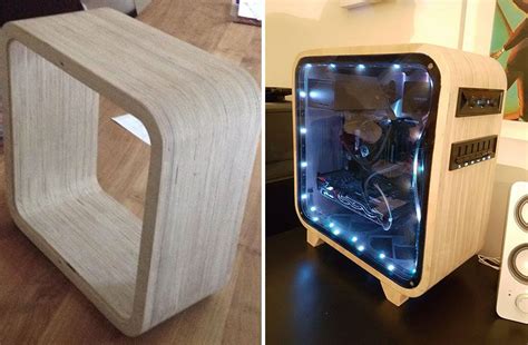 http://www.boredpanda.com/diy-wood-computer-louis-vanwalleghem/ Custom Computer Case, Computer ...