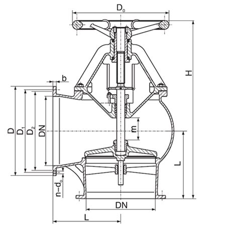 Marine Cast Steel Suction Sea Valve GB/T2029-2008, Buy GB Marine Suction Sea Valve from China ...