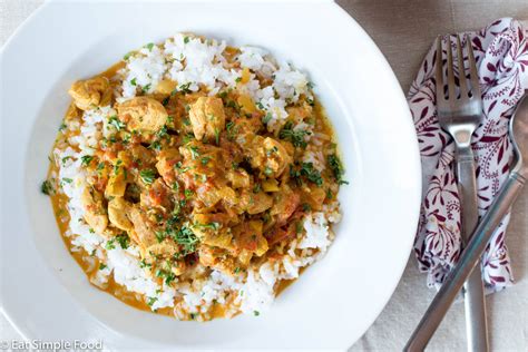 Indian Curry Chicken And Rice Recipe and Video - Eat Simple Food