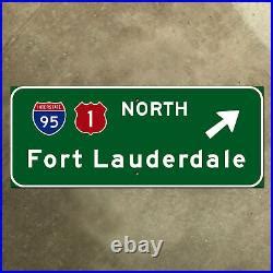 Florida interstate 95 US 1 Fort Lauderdale highway road guide sign 1957 ...