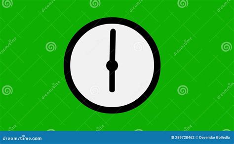 Running Clock Animation Green Screen Motion Graphics Stock Footage - Video of sign, symbol ...