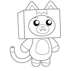 Foxy Lankybox Coloring Page for Kids - Free LankyBox Printable Coloring ...