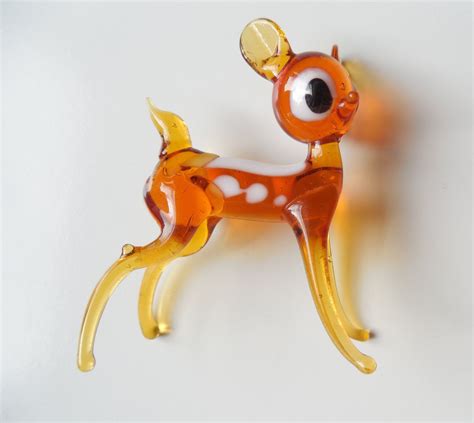 Miniture blown glass figurine. Deer. Vintage | Glass figurines, Miniture things, Figurines