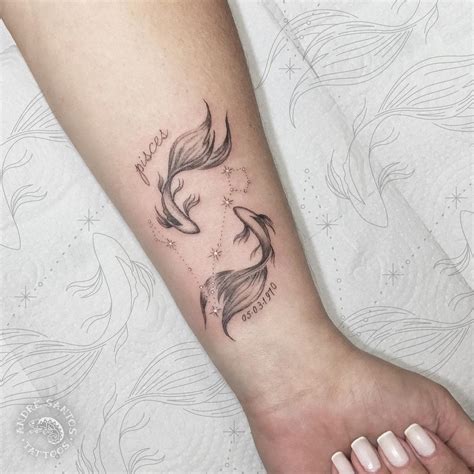 Pisces Sign Tattoo on Wrist: 10 Stunning Designs to Inspire You!