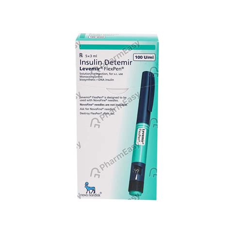 Levemir Flexpen 100 IU Solution For Injection (3) - Uses, Side Effects ...