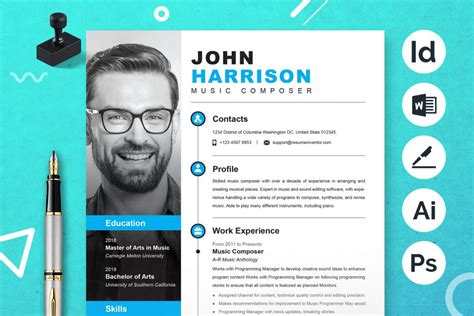 Simple Clean Word Resume Template By Resume Templates - vrogue.co