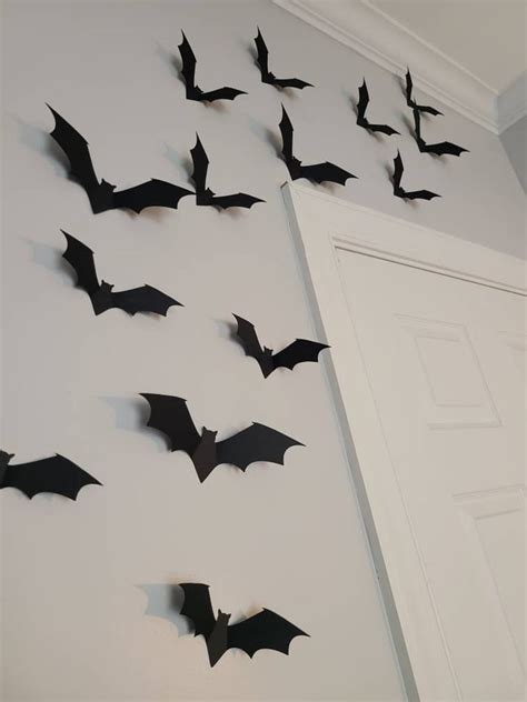 Flying Bat Halloween Decor | Black Bat Wall Decor | POPSUGAR Home Photo 7