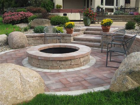 Hardscape fire pit by The Bruce Company | Landscape services, Garden ...