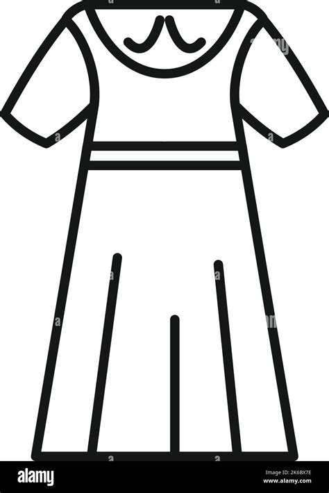 School uniform icon outline vector. Girl dress. Suit fashion Stock Vector Image & Art - Alamy