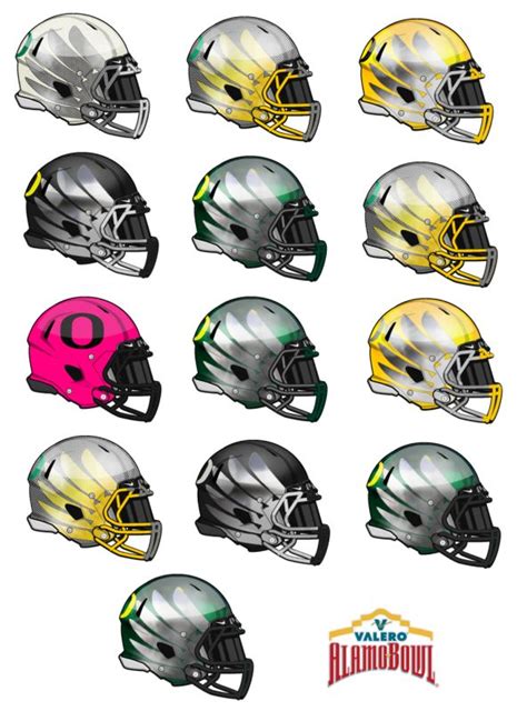 Oregon Helmet Chart - Concepts | Helmet, Oregon, Oregon ducks football