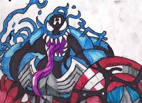 Another Symbiote Captain America by ChahlesXavier on DeviantArt