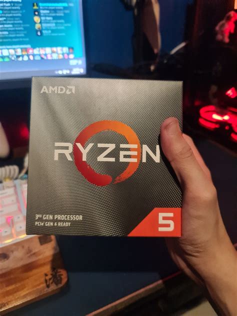 Ryzen 3600 with heatsink and box on Carousell