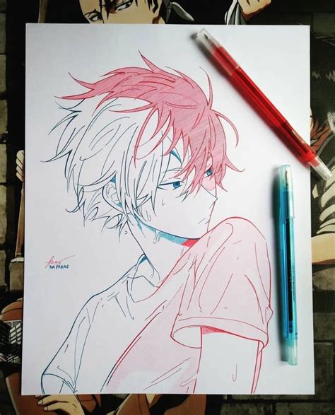 Anime Ignite on Instagram: “~ #todoroki 🔥 ️ || by: @km.animearts Like # ...