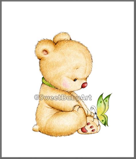 Teddy Bears Nursery Set, Animal Nursery Print, Children Art Print, Kids ...