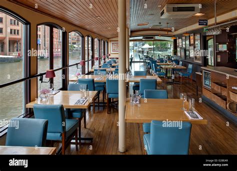 The Glass Boat restaurant, Bristol docks, Bristol, UK Stock Photo - Alamy