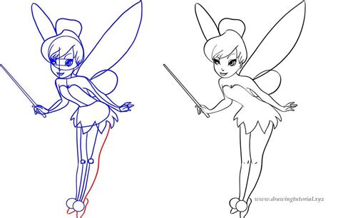 Tinkerbell Easy Drawing at GetDrawings | Free download