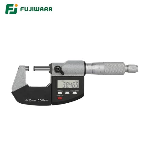 FUJIWARA Stainless Steel Digital Micrometer High precision External Diameter Spiral Micrometer ...