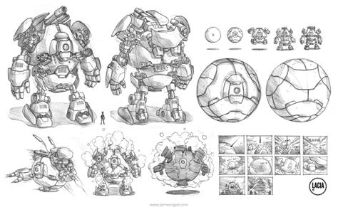 James Ng Art: Scifi Robots