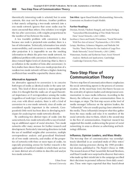 (PDF) Two-Step Flow of Communication Theory | Aziz Douai - Academia.edu