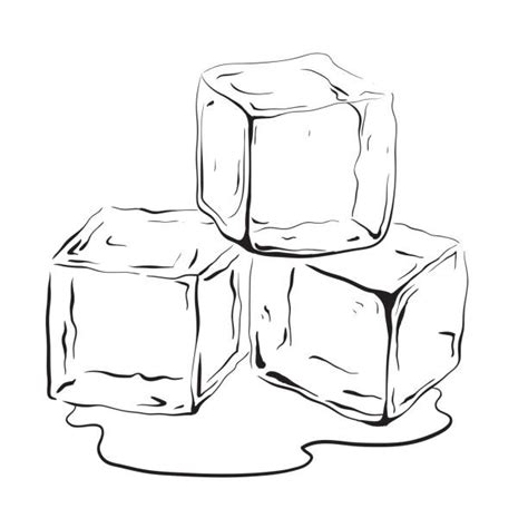 An Ice Cube Drawing Stock Photos, Pictures & Royalty-Free Images - iStock