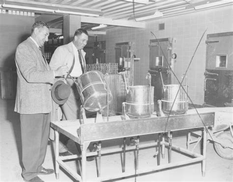 Men inspecting kitchen of the Lebanon (Ohio) Correctional Institution ...