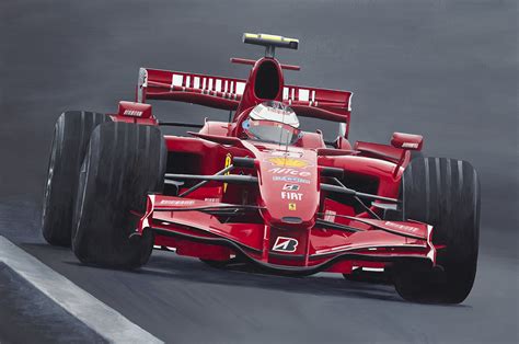 Kimi Raikkonen Ferrari Brazil 2007 – Mike Zagorski Artwork