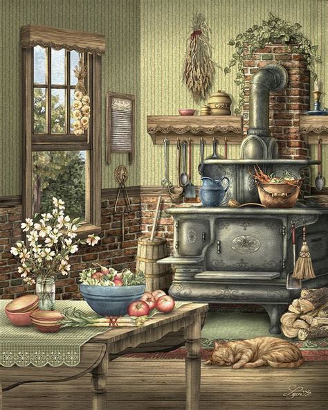 The Grandmother's Kitchen - Counted cross stitch pattern in PDF format ...