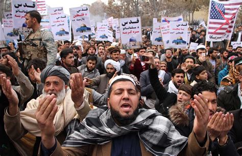 Afghan people hit streets to protest against US decision on Jerusalem ...