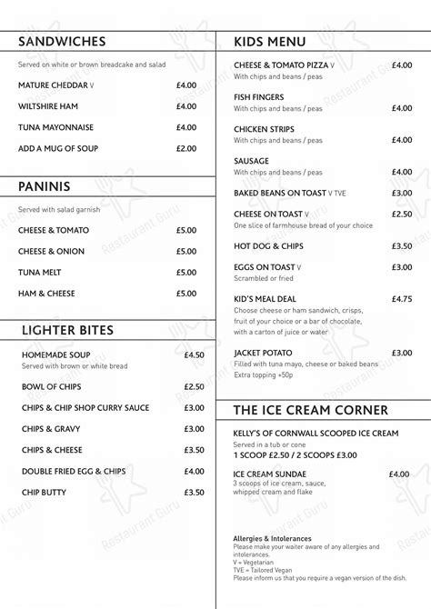 Menu at Rose Garden Cafe, Sheffield