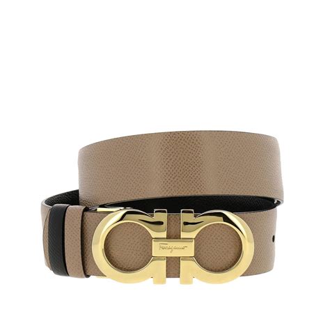 Salvatore Ferragamo Outlet: belt for woman - Dove Grey | Salvatore Ferragamo belt 699123 23A564 ...