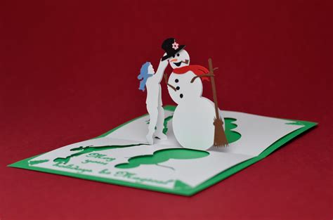 Christmas Pop Up Card: Magical Snowman Tutorial - Creative Pop Up Cards