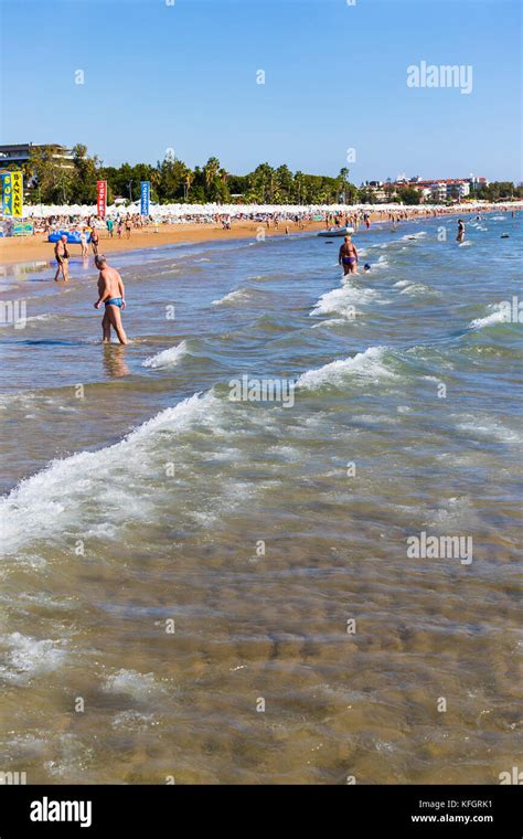 SIDE, TURKEY - 4 OCTOBER, 2017: Coast of Side in Turkey beaches of ...