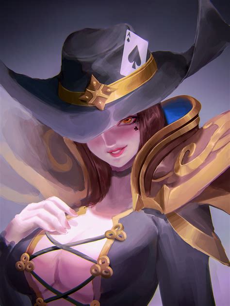 ArtStation - Female Twisted Fate fan art